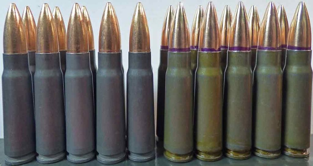 Summarize bore wear copper vs. bimetal bullet jackets. 7.62x39 & .223.